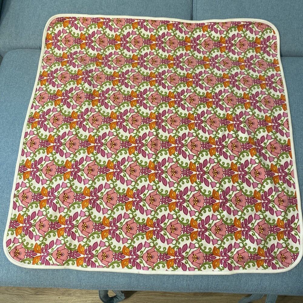 Vera Bradley Lilli Bell Floral Baby Receiving Blanket Swaddle Reversible